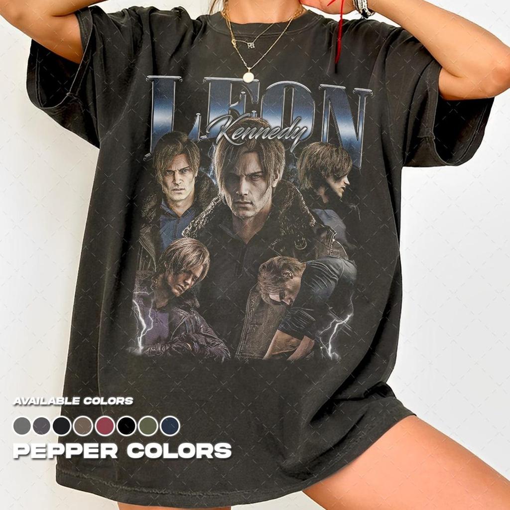 Comfort Colors® 1717 Vintage Leon Kennedy T-Shirt, Resident Evil Requiem RE9 T-Shirt, Gift For Woman and Man Unisex