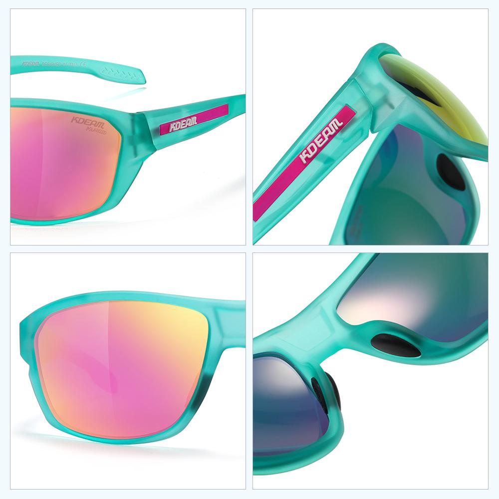 KDEAM 2026 New TR90 Sporty Sunglasses UV400 Unisex Fashion Cycling Driving Glasses Lightweight Frame Outdoor Running Eyewear