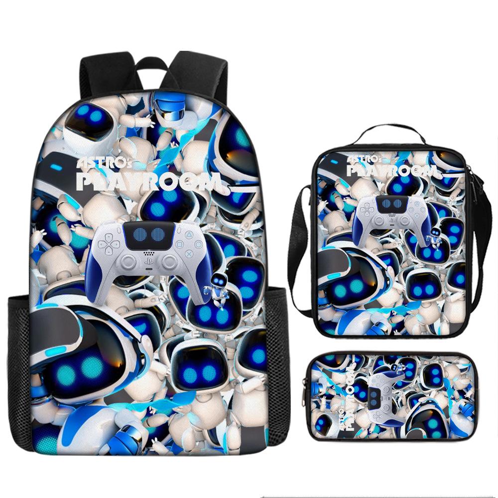 Космический рюкзак с роботом, школьный рюкзак для учеников средней и начальной школы, набор из 3 предметов с пеналом