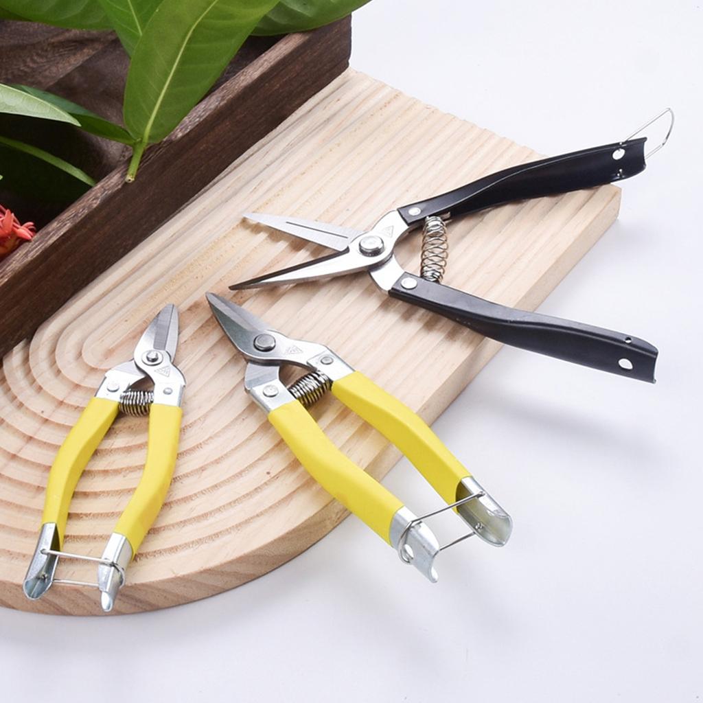 Stainless Steel Multifunctional Pruning Shears Fruit Flower Branch Shears Straight Elbow Garden Gardening Scissors
