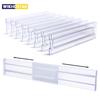 1/4/6pcs Drawer Dividers Organizers 8 Pack, Adjustable Kitchen Drawer Storage Clear Plastic Drawers Separators for Clothing