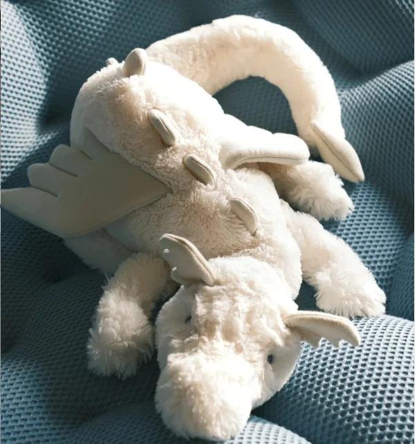 Cute soft snow/rose powder/purple dragon home decoration ornament with jca label gift living room decoration home accessories