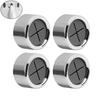Держатель для полотенец - ZEMINPEOEL - Набор из 4 шт. - Серебристый - Пластик - Настенный монтаж