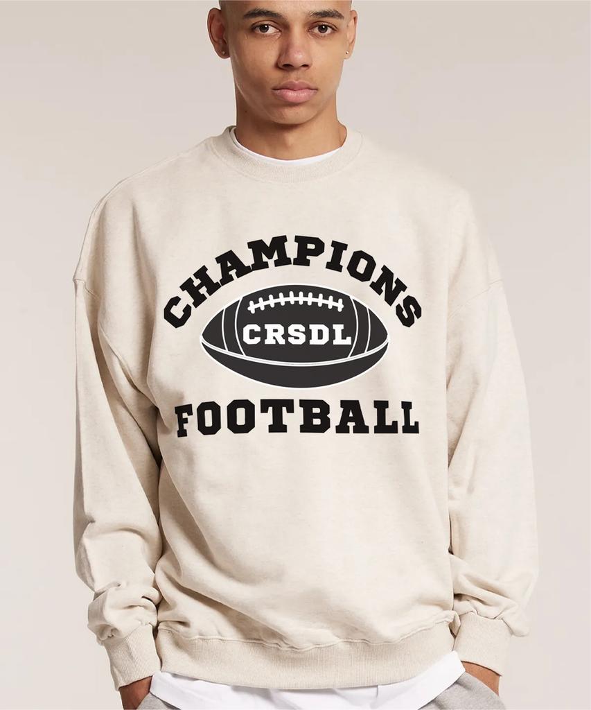CREAM SODA LAB 1984 Champion Football Sweatshirt Oatmeal