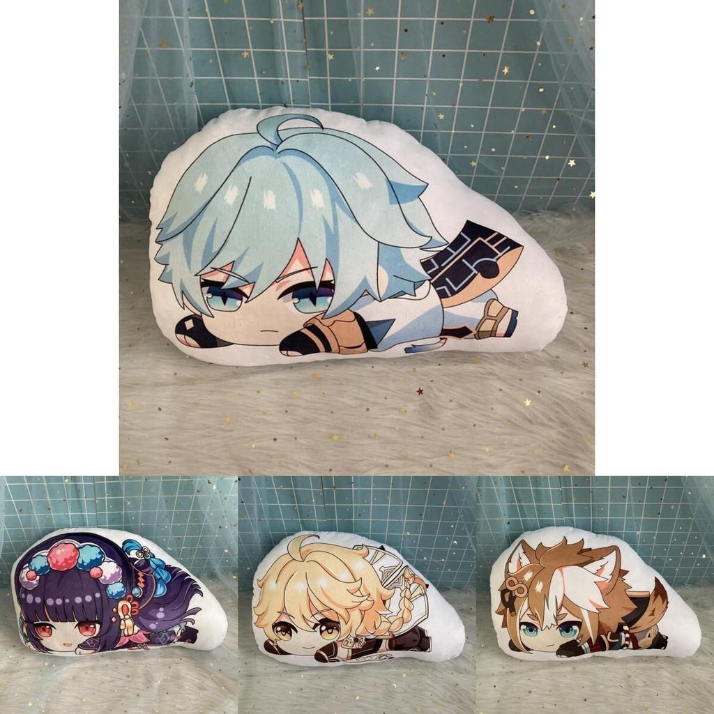 Милая плюшевая кукла-подушка Геншин Импакт Чжун Ли Нилу Сахароза для сна Рождественский подарок