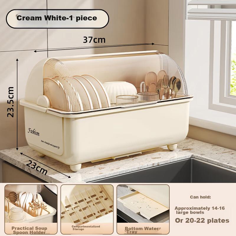 Jingmao Bowl And Chopstick Storage Box with Lid, Kitchen Utensil Organizer Rack, Dish Holder Shelf