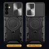 Slide Camera Lens Case For Samsung Galaxy Note20 Ultra 4G Magnetic Armor Hybrid Metal Ring Back Cover For M54 M53 M34 M33 M23 5G