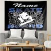 Custom Name skateboard Print Tapestry, Backdrop, Easy Setup, Ideal for Bedroom, Office & Living Room, with Aesthetic Wall Hanging Decor.