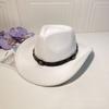 New minority woolen hat European and American men and women couple hat woolen western cowboy top hat tide
