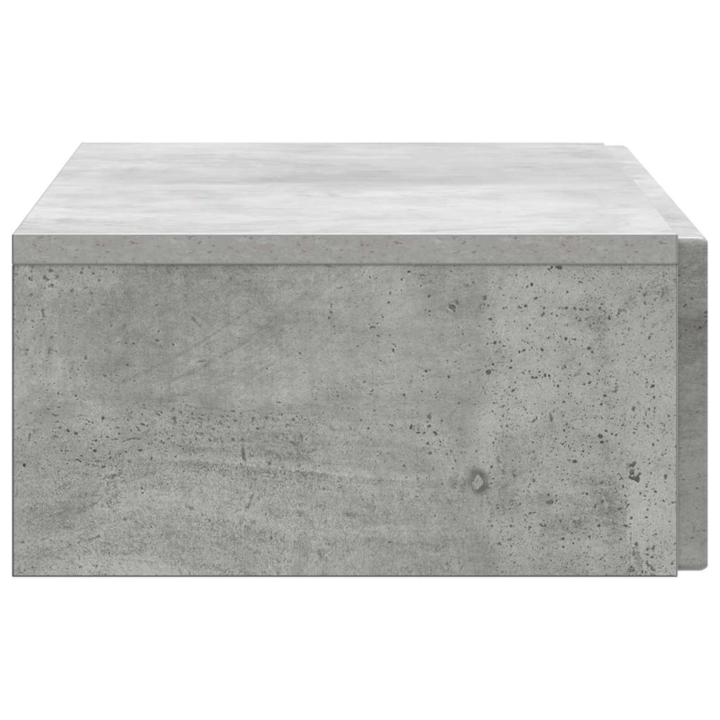 Wall Mounted Side Table Concrete Grey 87.5 x 34.5 x 17 cm