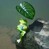 Cute Garden Frog Statue Cartoon Frog Ornament Decor Desktop Ornament Frog Figurine  Courtyard