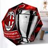 Printed Associazione Calcio Milan Printed Folding Umbrella,Outdoor,Leisure,And Travel Umbrella,Durable Umbrella Fabric,Birthday And Holiday Gift