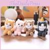 Cat Cute Realistic Plush Keychain With Ultra Soft Pp Cotton Bag Gift Charm