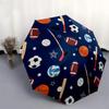1pc Sports Balls Pattern Umbrella with Plastic Handle,Suitable for All Seasons Home Travel Outdoor UmbrellaDD1769