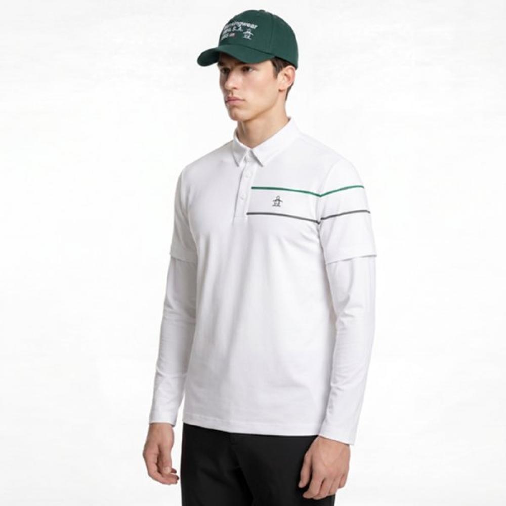 Munsingwear Men Hybrid Cool T shirT whiTe mr221mTl42