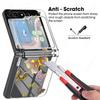 Для Samsung Galaxy Z Flip6 Flip5 Flip4 Прозрачный чехол с рисунком бабочки Складная прозрачная крышка для Samsung Galaxy Z Flip 6 5 4 3