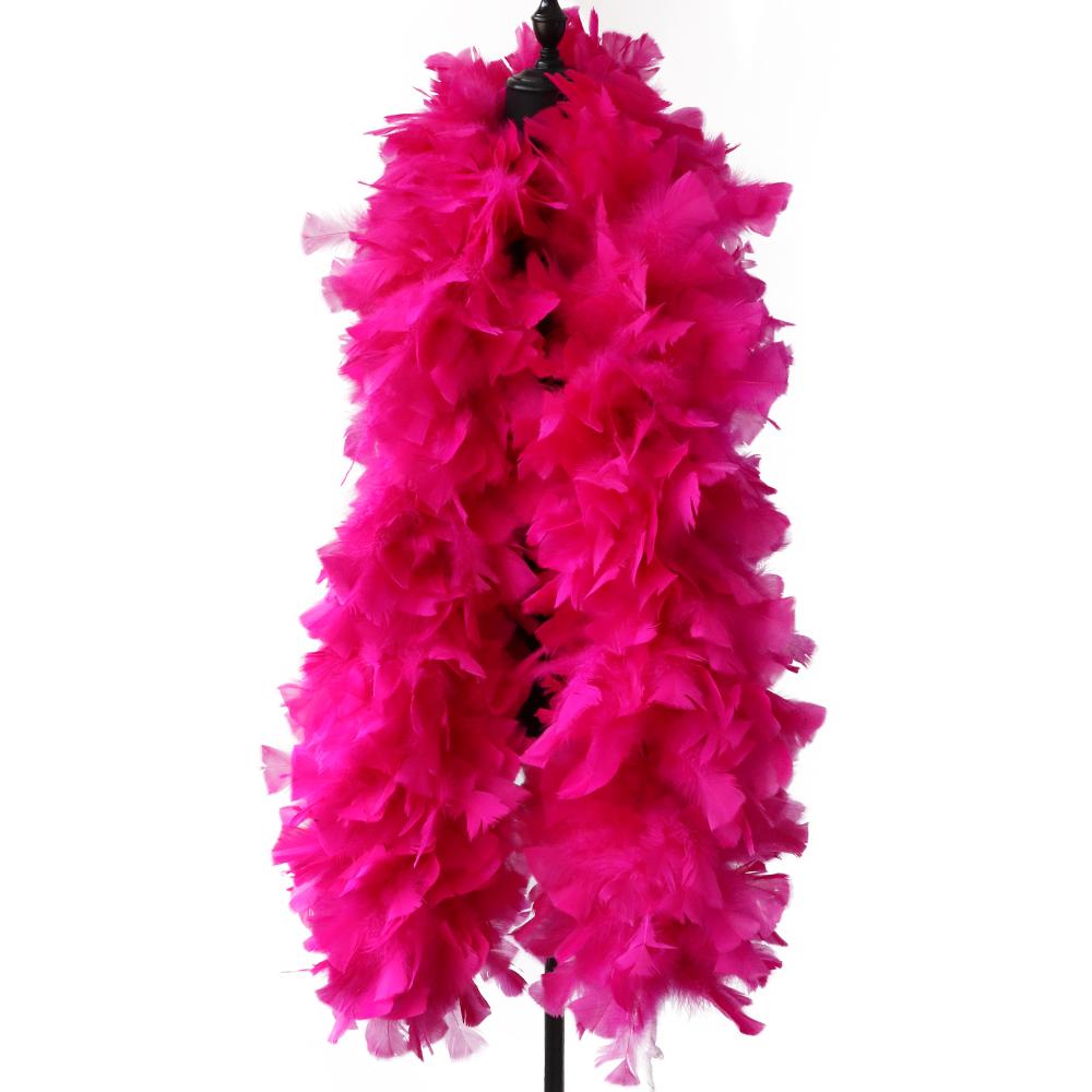 DIY Beautiful Rose Fluffy Boa Natural Turkey Feather boa 2 Meters Carnival Stage Clothinng Sewing Accessory 200 grams Customized