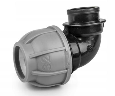Kolanko Do Rur Pe 32Mm 90° Z Gwintem Wewnętrznym 3/4" Pn10 Ogrodowe