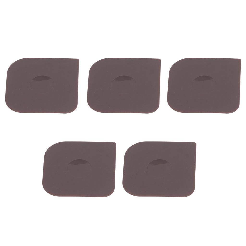 5 Pack Pan Scrapers Dish Scraper Tool Cast Iron Cleaner Scraper Non Scratch Pot Scraper for Cleaning Grease Dough Making