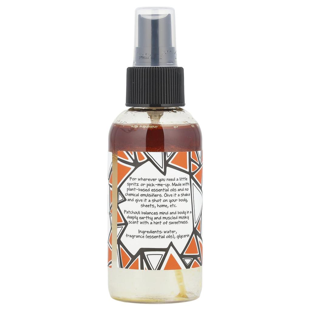 Zoom Mist, Room & Body Aromatherapy Mist, Patchouli, 4 Fl Oz (118 Ml)