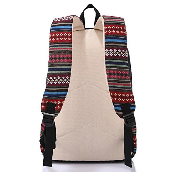 ISmile и Outdoor Идеально для и Повседневный Черный Рюкзак, Мужской Женский, Холщовый, Для Поездок на Работу, В Школу, Использование,