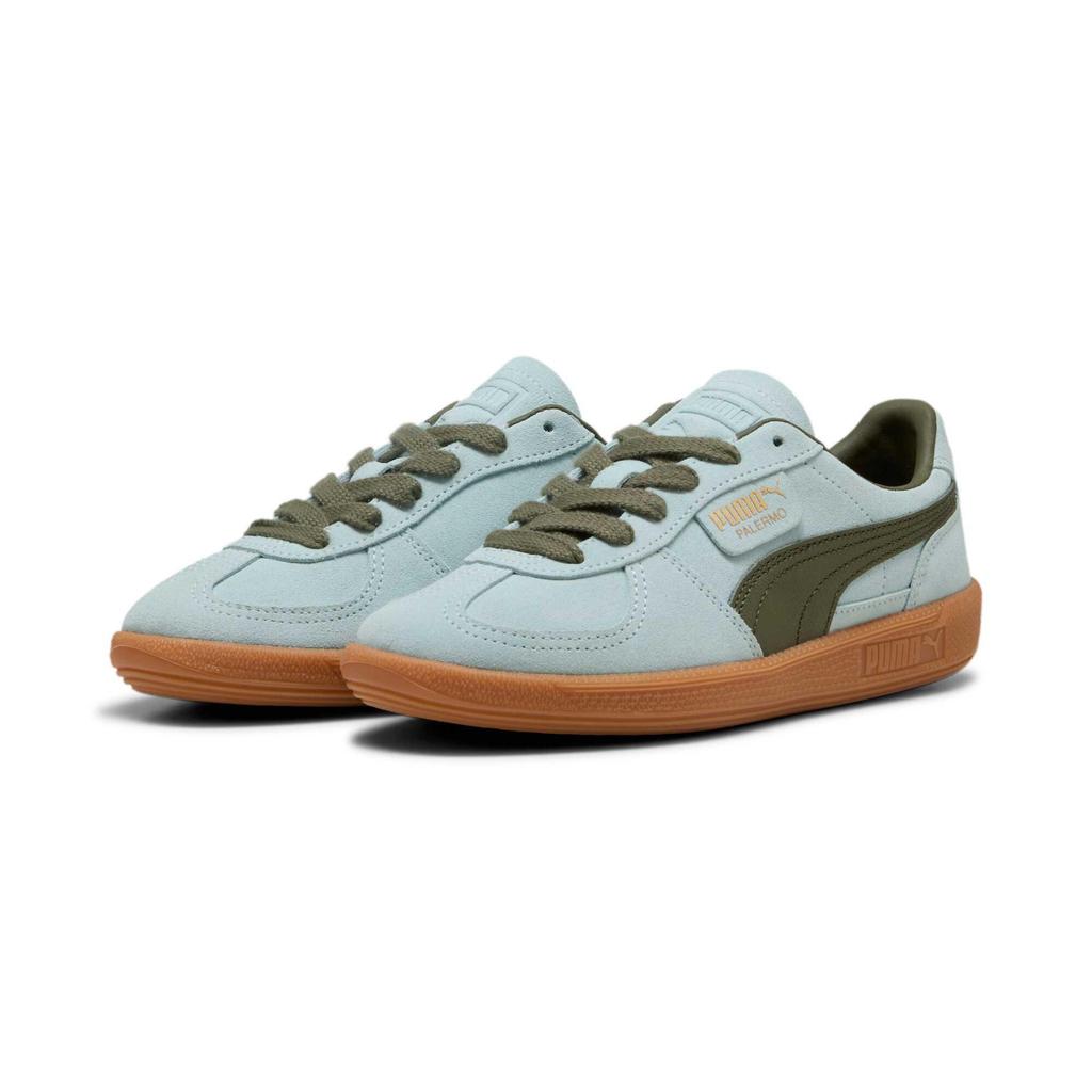 Puma Палермо Мирный Синий Лоден Зеленый Унисекс Кроссовки 396463-51