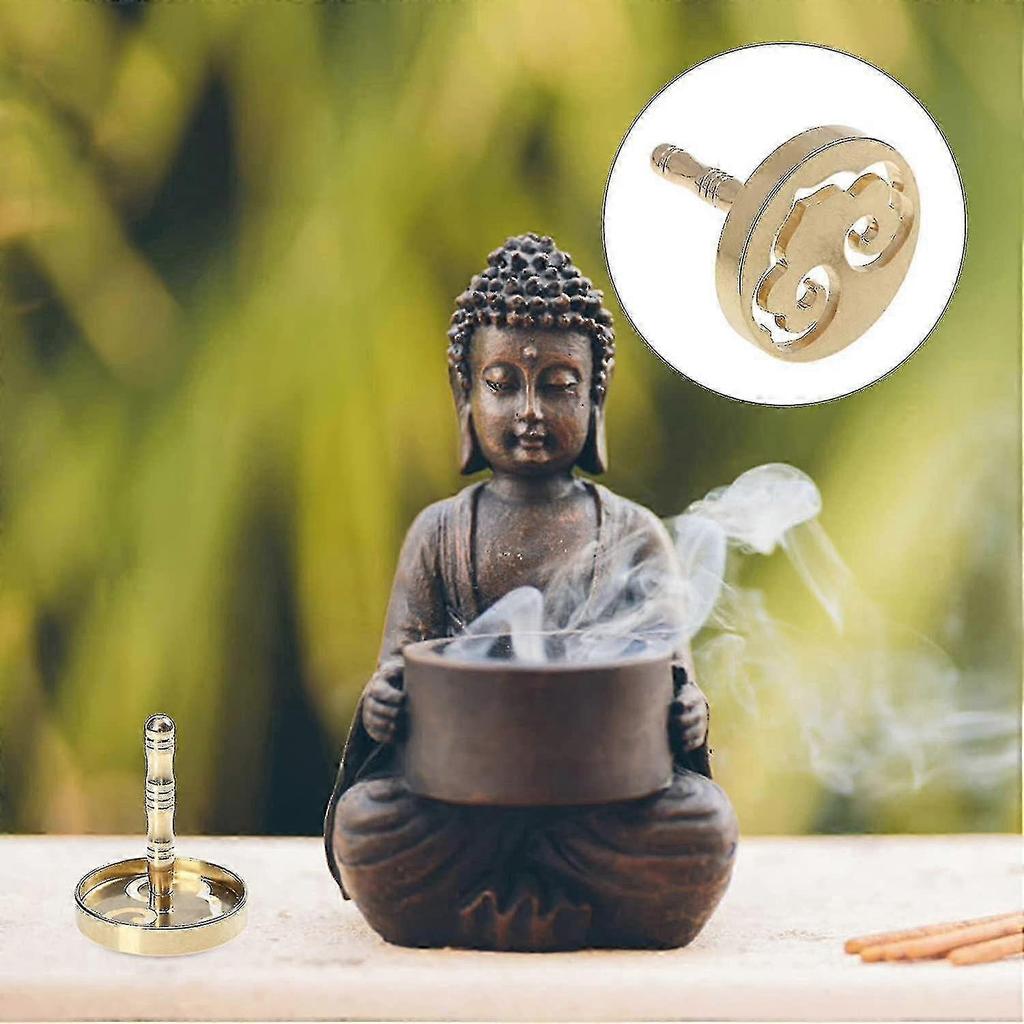 Incense Press Mold Brass Incense Ash Press Seal Incense Making Tool Kit Lotus Incense Cone Molds For Diy Fragrance Accessory (golden A) - RIpj