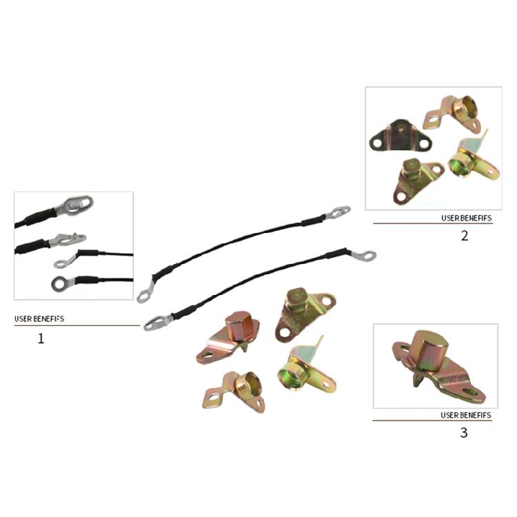 Truck Tailgate Hinge Cable Kit Hinge Insert Kit for GMC for