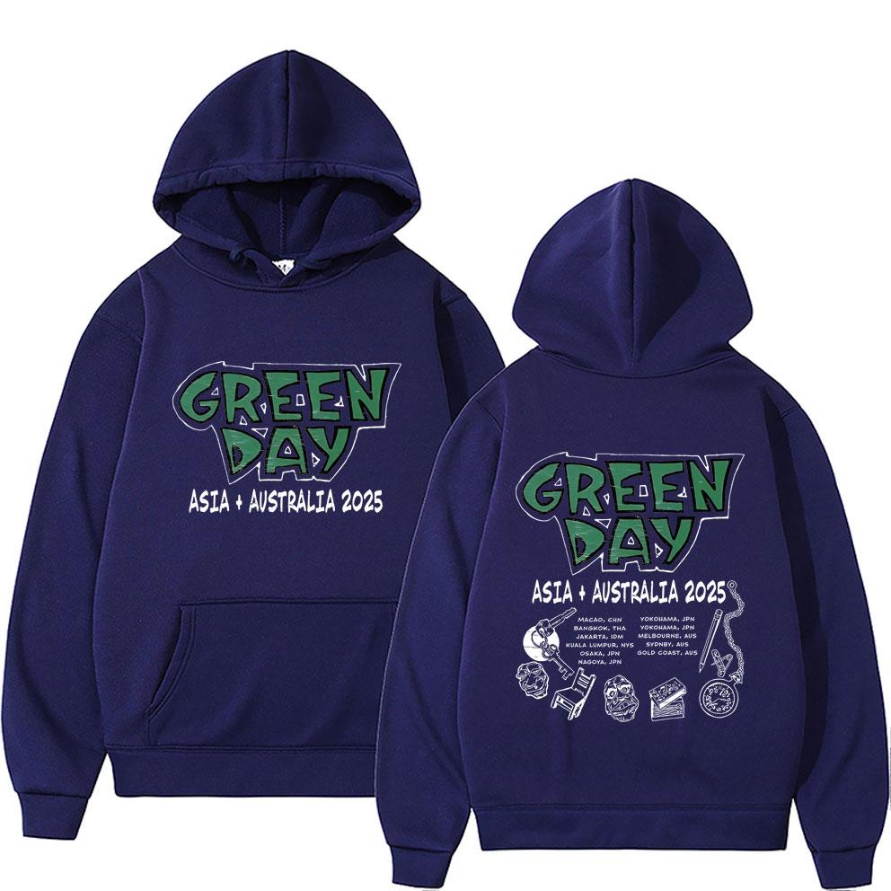 Лимитированная панк-группа Green Day Азия Австралия Худи Мужская одежда Мода Готика Рок Оверсайз Худи Мужские Винтажные Худи
