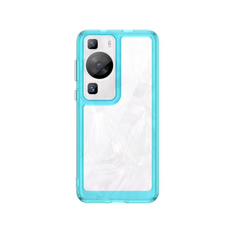 Для Huawei P60 Pro Чехол Чехол Huawei P60 P 60 Pro Capas Прозрачный бампер Ударопрочный Цветная рамка Прозрачные Fundas Huawei P60 Pro