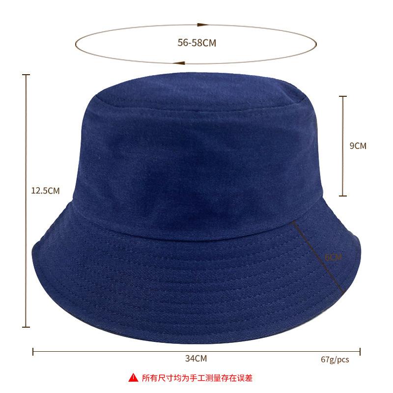 Cotton Fisherman's Hat: Outdoor Hiking Sun Hat, Solid Color Bucket Hat for Boys and Girls