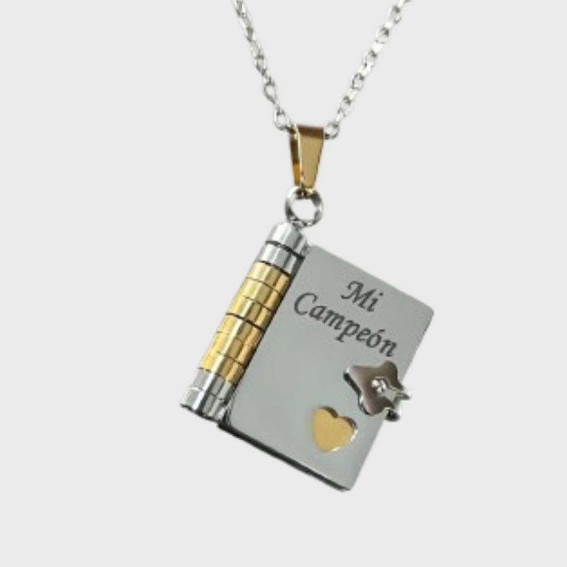 Подвеска-кулон «Любовное письмо» из титановой стали для пар - Цепочка для ключицы для девушек.