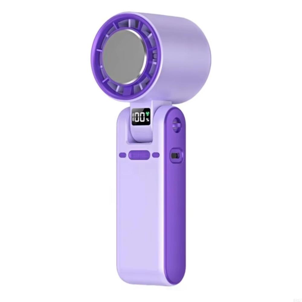 LED Display Portable Fan Powerful Handheld Electric Fan Turbo Quiet Fan Home Use