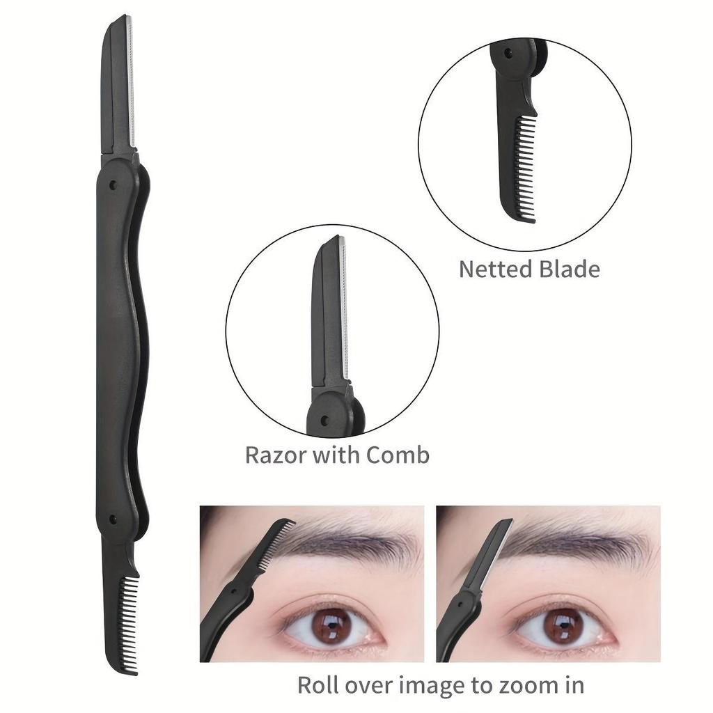 7 / 15 / 20 Набор ножей для ногтей, черный нож для ногтей с красной упаковочной коробкой, набор для маникюра из нержавеющей стали