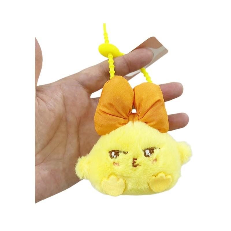 Bowtie Adorable Plush Chick Keychain Cute Cartoon Backpack Accessory Doll