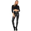 High Waist Black Summer Leather Leggings / Skinny WomenS Pants / Faux Leather Leggings / Eco Leather Pants / S-M-L-XL-2XL-3XL-4XL-5XL Size