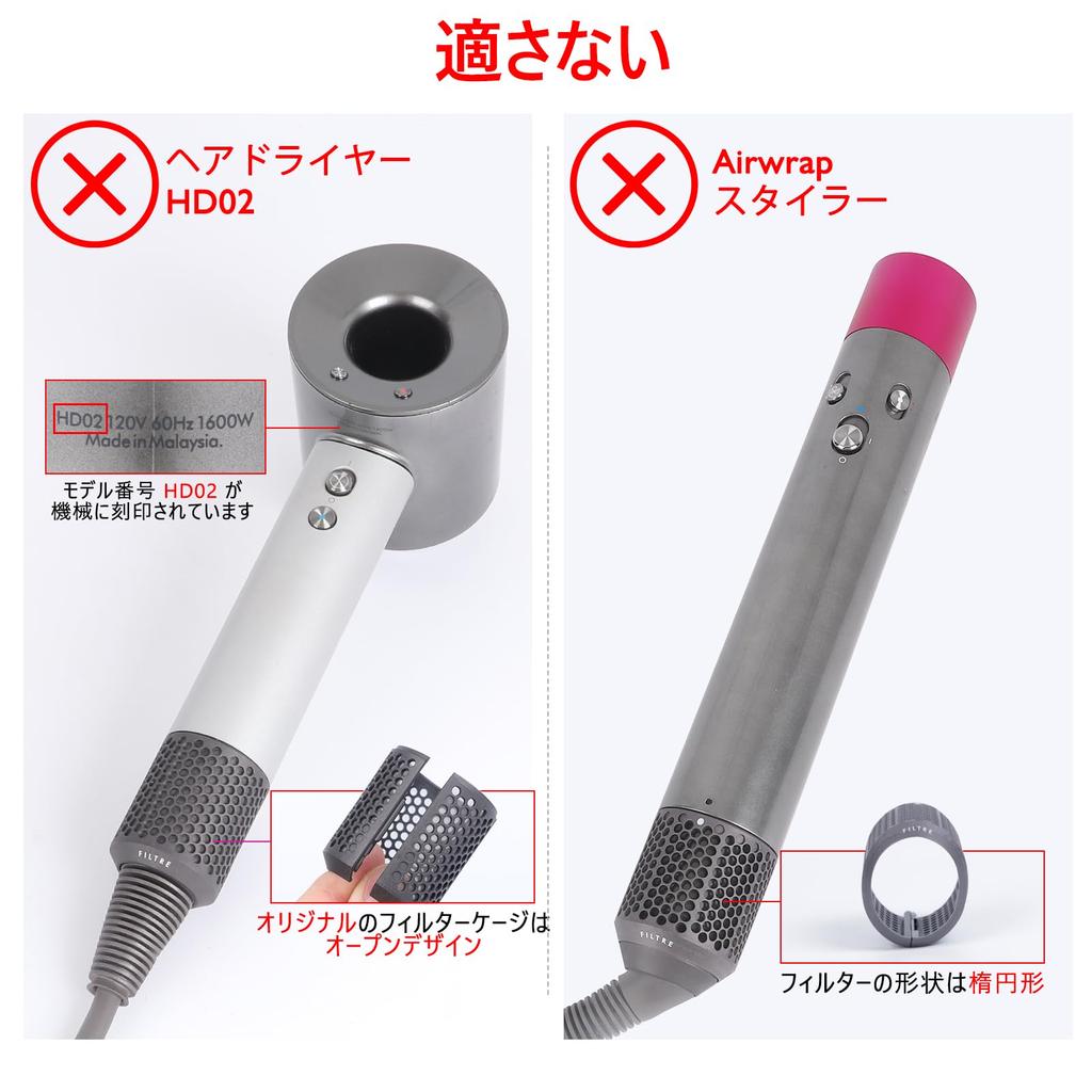 Магнитная крышка фильтра фена для волос внутренний сменный фильтр для фена Dyson Supersonic HD01 HD03 HD08 HD15 внешний фильтр для фена аксессуары для ремонта