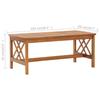 3 piece garden lounge set with cushions solid acacia wood