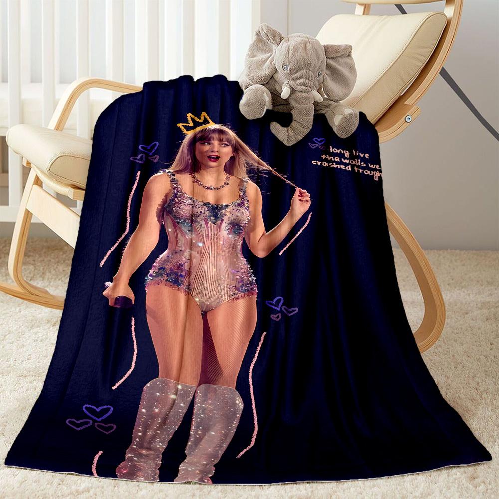 Guitar Performance Stage Blanket Warmthful Decor Suitable for Sofa Bedding Couch Four Seasons Universal Playful Design