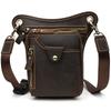 Мужская ретро-поясная сумка из натуральной кожи Crazy Horse Leather Foot Bag Повседневная сумка для мобильного телефона