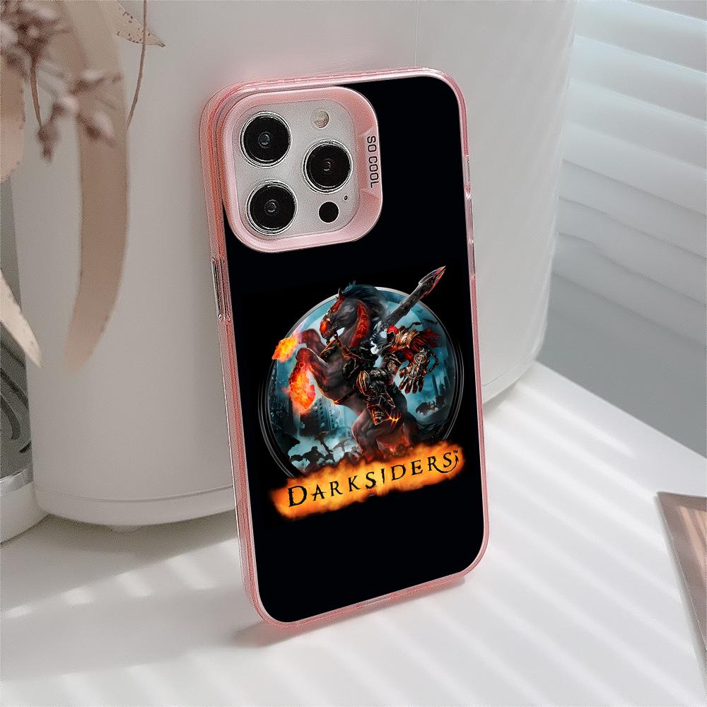 Game Darksiders Mobile Phone Case for iPhone 17 16 15 14 13 12 11 X XR XS 8 7 Air Pro Max Plus Translucent Pink Colorful Cover