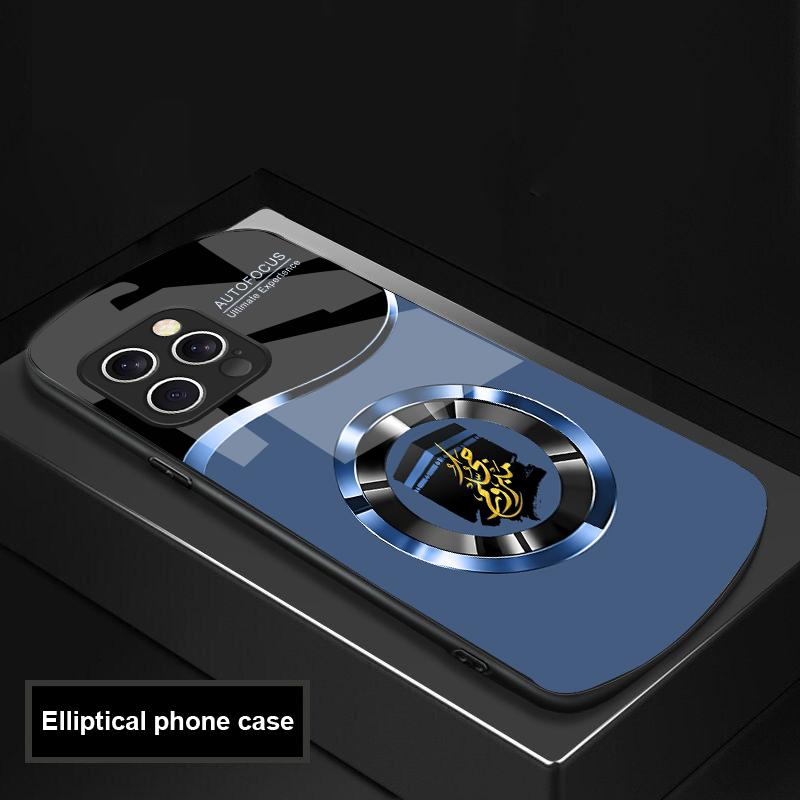 Черный Круглый Текст Для IPhone 16 Pro Max 15 Pro 14 13 12 Mini 11 XS Max XR 7 8 Plu SE 2022 Эллиптический Стеклянный Чехол для Телефона