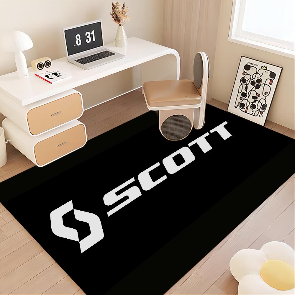 S-Scott Bike Logo Bathroom Mat Non-Slip Laundry Room Mat Laundry Decor Balcony Child Living Room Toilet Rug