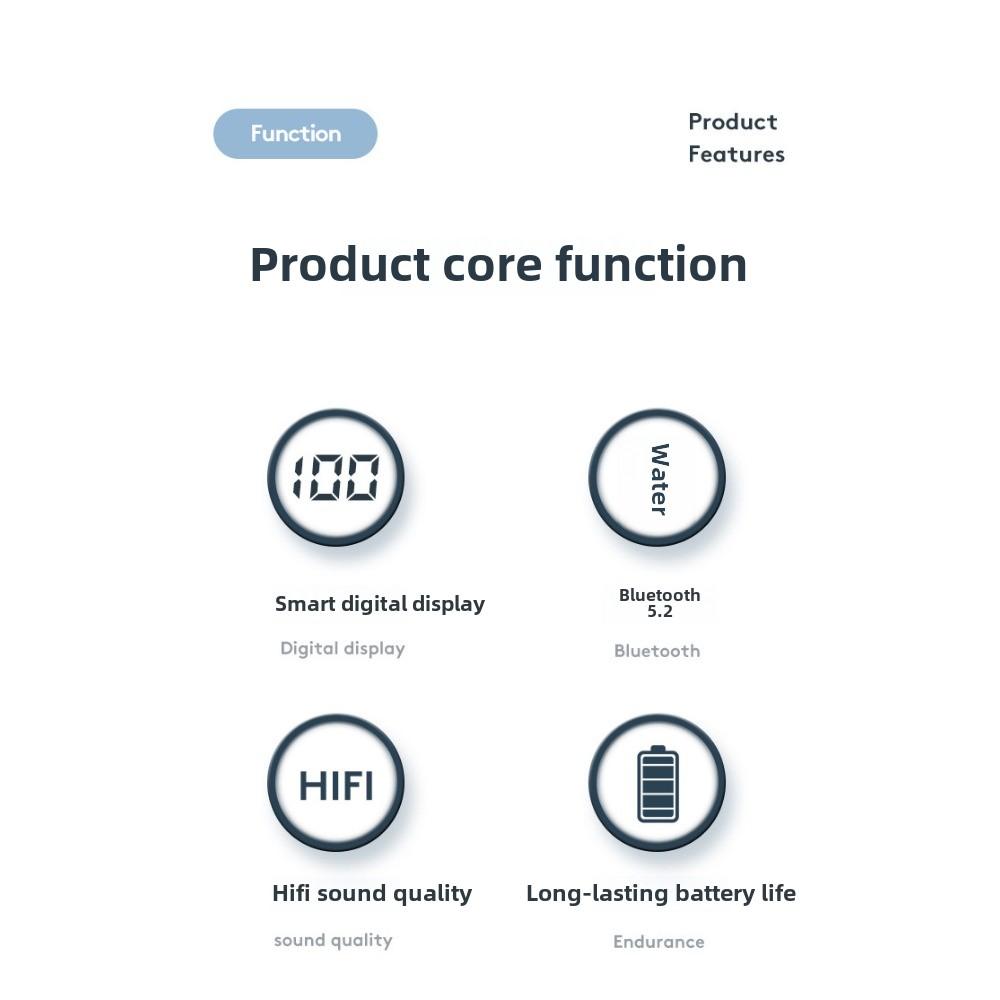 Bluetooth Headphone Extra Long Standby Life New Wireless Single-ear Hanging Ear Large Battery