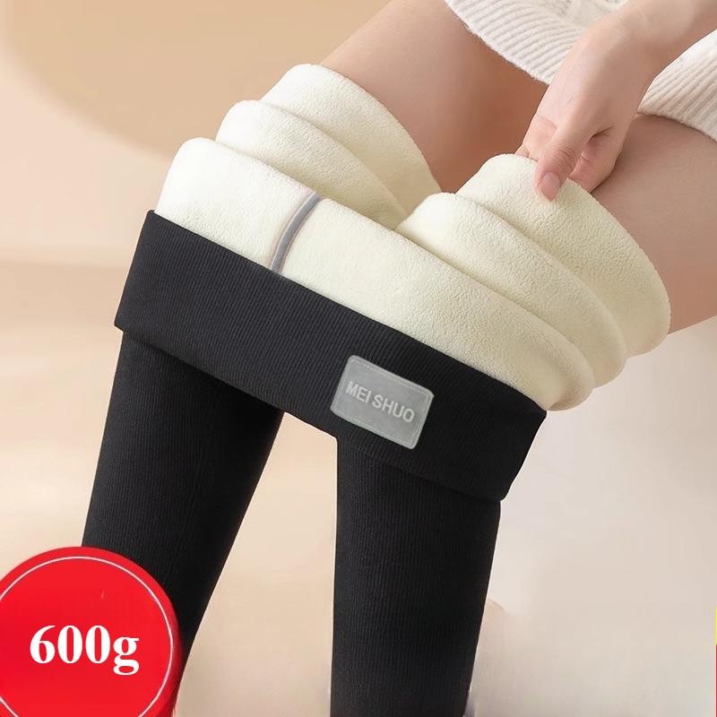 Женская верхняя одежда на осень и зиму, очень толстые брюки с высокой талией из овечьей шерсти, большого размера, эластичные, тонкие, теплые, хлопковые.