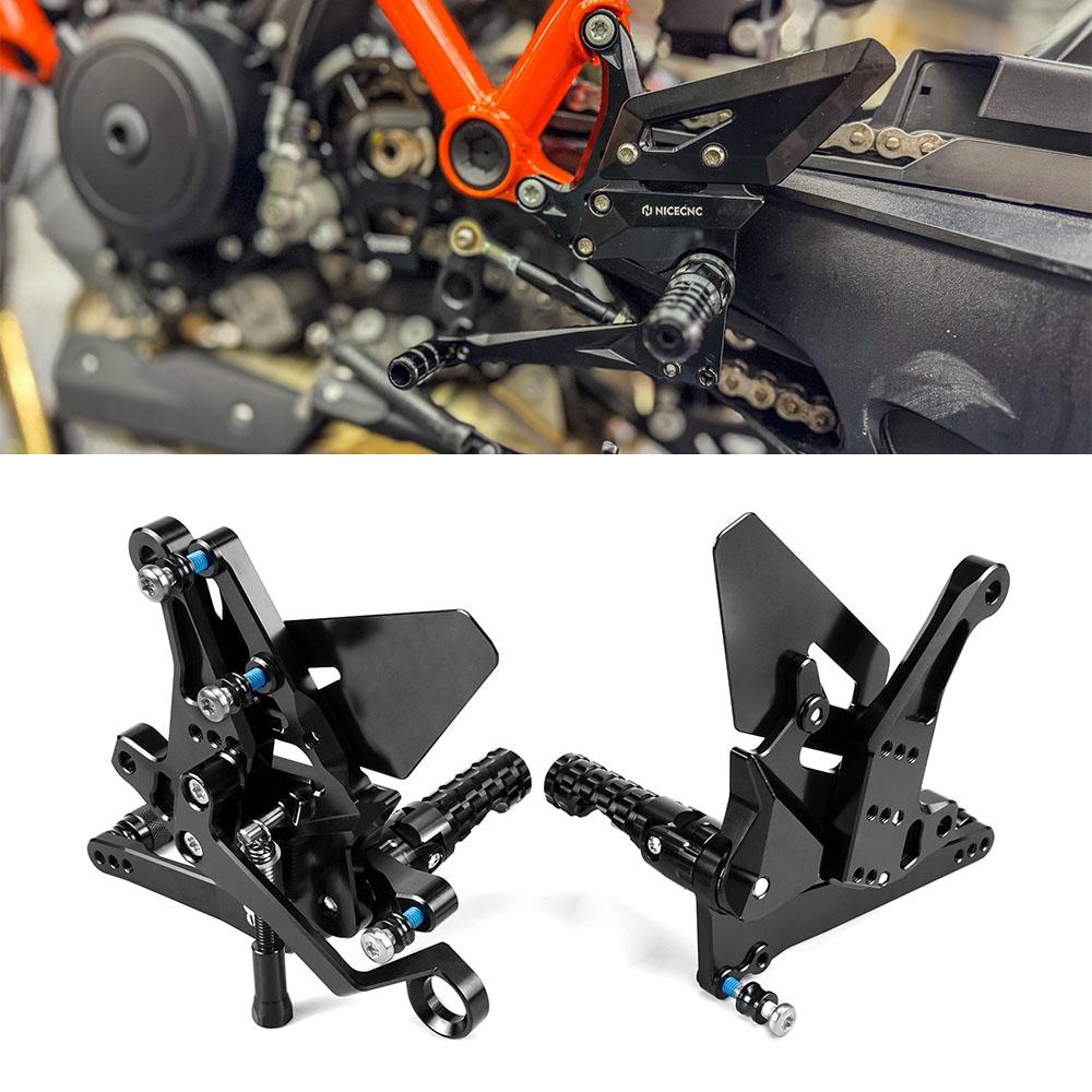 2020-2024 For KTM 1290 Super Duke R /EVO 1390 Super Duke R 2024-2025 Adjustable Rearset Foot Peg Footrest Kit