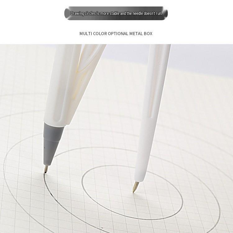 Набор геометрии из 9 предметов для школы: Компас, Транспортир, Линейка, Угольник и другое