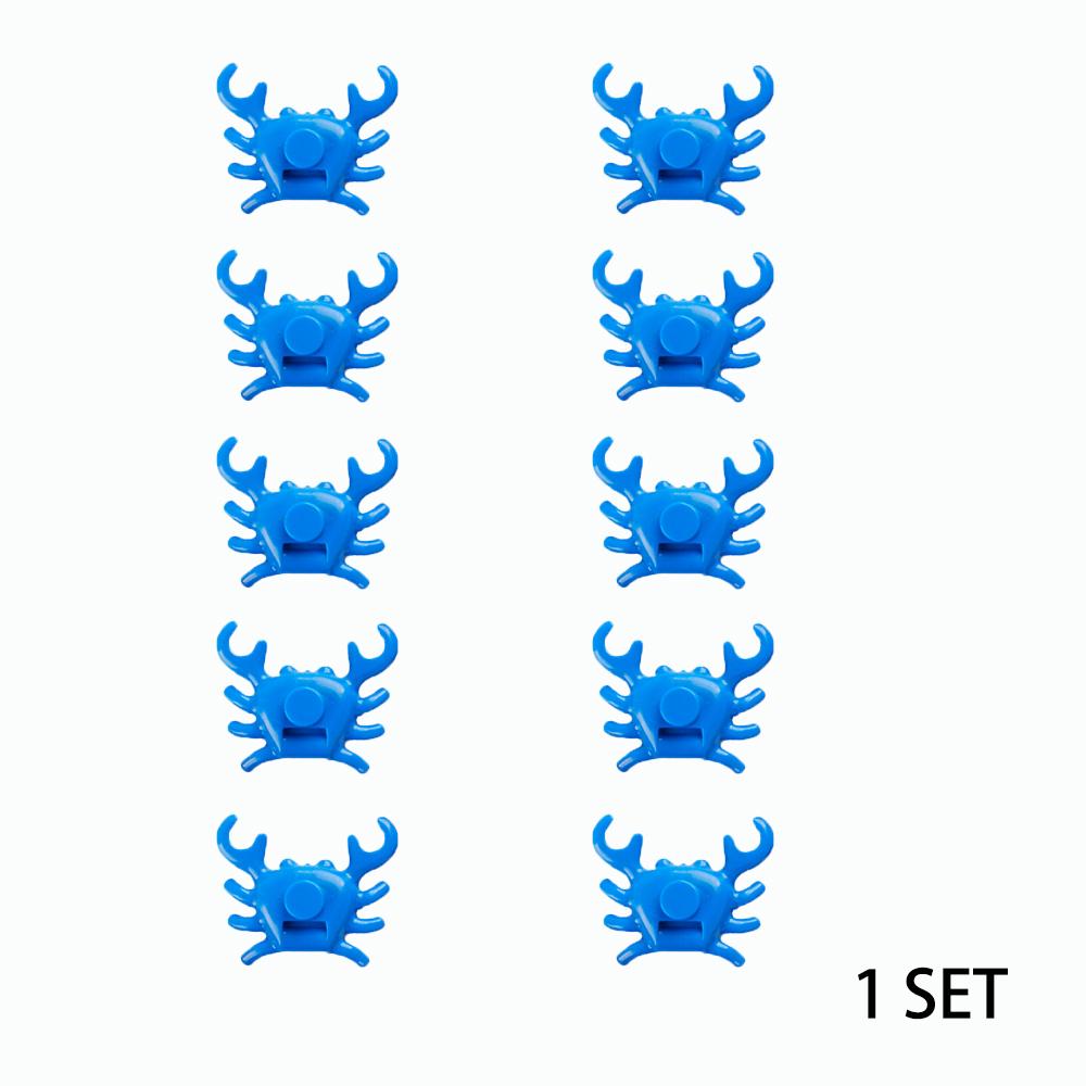 MOC Toys Мир Морских Животных Наборы Строительных Блоков Дельфин Акула Рыба-Дьявол Ракушка Водоросли Лобстер Краб Коралл Ракушка Подарки