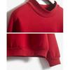 Women Spring Autumn Sweatshirt Solid Color Simple Design Pullover Shirt Tops