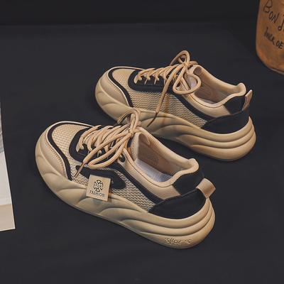 Женские сетчатые парусиновые туфли на платформе, белые туфли, новые летние тонкие и универсальные дышащие туфли для скейтбординга для студентов